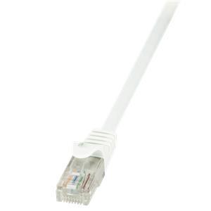 U/UTP prespojni kabel Cat.6 PVC CCA AWG24, bijeli, 0,25 m