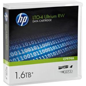 HP LTO4 Ultrium 1.6TB RW Data Cartridge, C7974A