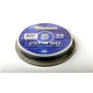 CD-R Traxdata, Kapacitet 700MB, 10 komada, Brzina 52x