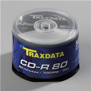CD-R Traxdata, Kapacitet 700MB, 50 komada, Brzina 52x