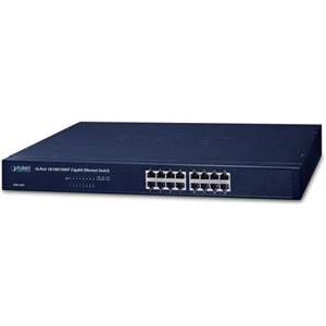 PLANET 16-Port 10/100/1000Mbps Gigabit Ethernet Switch, GSW-1601