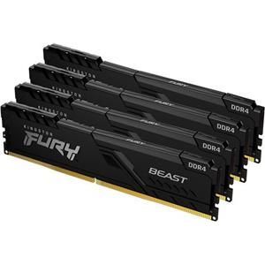 Kingston FURY Beast - DDR4 - kit - 32 GB: 4 x 8 GB - DIMM 288-pin - 3200 MHz / PC4-25600, KF432C16BBK4/32