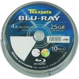 BLU RAY MEDIJ TRAXDATA 25GB 4X PRINTABLE CAKE 10 kom