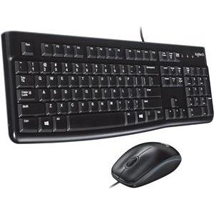 Tipkovnica + miš Logitech MK120 Desktop, crna, USB