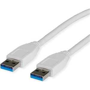 USB 3.0 kabel 1,8m, AM -AM, Roline, bijeli