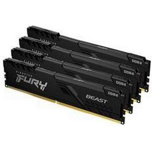 Kingston FURY Beast - DDR4 - kit - 32 GB: 4 x 8 GB - DIMM 288-pin - 3600 MHz / PC4-28800, KF436C17BBK4/32