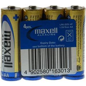 Baterija Maxell alkalna LR-6 AA, 4 kom