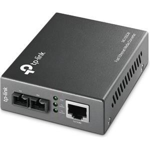 TP-Link MC100CM, 10 100Mbps Multi-Mode Fiber Media Converter, 1x 100M RJ45 port (Auto MDI MDIX) to 1x 100M SC port, 1310nm, Extends fiber distance up to 2km