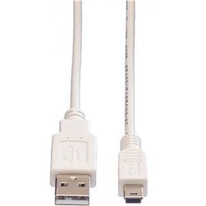 USB kabel Roline 0,8m, Roline, AM - 5-pin Mini M, 0.8m, 11.99.8708