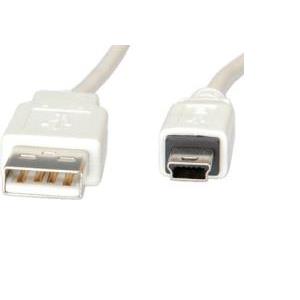 USB kabel 1,8m, Roline, AM - 5-pin, 1.8m, bež