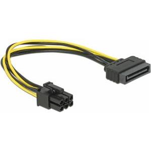 Kabel SATA power 15-pin M - 1x 6pin PCIe Delock 82924