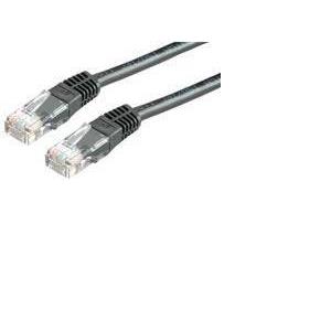 Kabel mrežni UTP, Cat. 6, 1m, CCA, 24AWG, Savitljivi, Crni