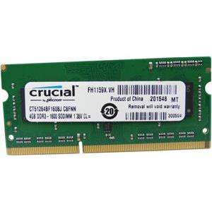 Memorija za prijenosno računalo Crucial 4 GB SO-DIMM DDR3 1600 MHz, CT51264BF160BJ