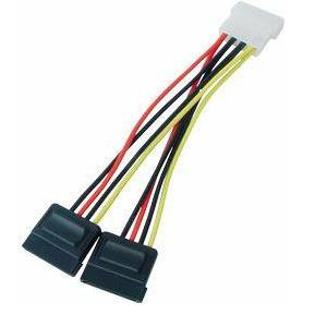 Transmedia 2x Sata Power Cable, C187-BL