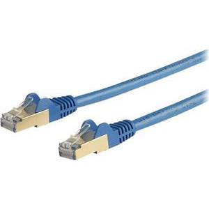 StarTech.com 5 m CAT6a Ethernet Cable - 10 Gigabit Category 6a Shielded Snagless RJ45 100W PoE Patch Cord - 10GbE Blue UL/TIA Certified - patch cable - 5 m - blue