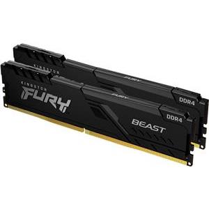 Kingston FURY Beast - DDR4 - kit - 32 GB: 2 x 16 GB - DIMM 288-pin - 3600 MHz / PC4-28800, KF436C18BBK2/32