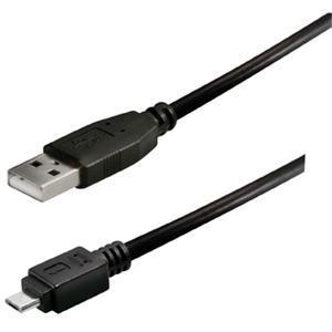 Transmedia TRN-C250-1L, USB typeA plug-Micro USB typeB 1m