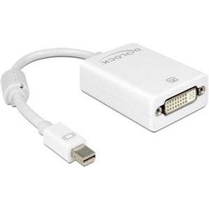 Adapter DELOCK, DisplayPort (M) na DVI-I 24+5 (Ž), bijeli