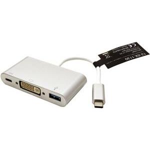 Roline adapter USB3.1 Type C - DVI+1×USB3.0+1×PD C (M/F)