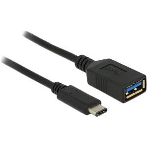 Adapter DELOCK, USB 3.1-C gen1 (M) na USB 3.1-A gen1 (M), 0.15 m