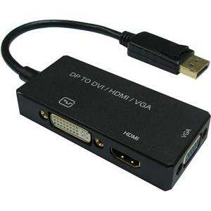 Roline VALUE adapter DisplayPort - VGA/DVI/HDMI, v1.2, Active