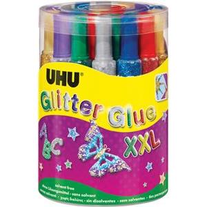 Ljepilo glitter glue 20g pk24 UHU L0180504 sortirano