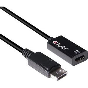 Adapter DisplayPort 1.4 to HDMI 2.0b Club 3D CAC-1080, M/F, 4K@60Hz, HDR, Active