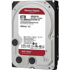 HDD Desktop WD Red (3.5'', 6TB, 256MB, 5400 RPM, SATA 6 Gb/s) WD60EFAX