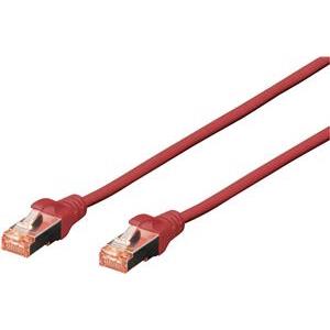 DIGITUS Professional patch cable - 3 m - red, RAL 3020