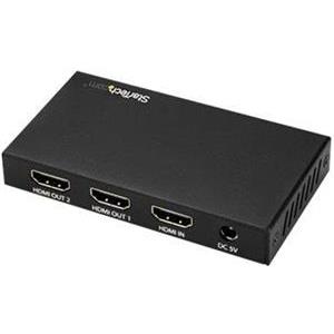 StarTech.com HDMI Splitter - 2-Port - 4K 60Hz - HDMI Splitter 1 In 2 Out - 2 Way HDMI Splitter - HDMI Port Splitter (ST122HD202) - video/audio splitter - 2 ports