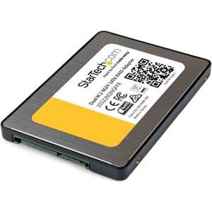 StarTech.com Dual M.2 SATA Adapter with RAID - 2x M.2 SSDs to 2.5in SATA (6Gbps) RAID Adapter Converter with TRIM Support (25S22M2NGFFR) - storage controller (RAID) - M.2 Card - SATA 6Gb/s