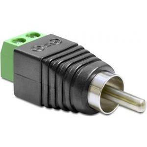 Delock Adapter RCA male > Terminal Block - video / audio adapter