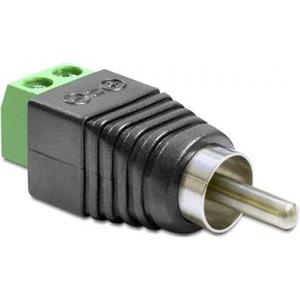 Delock Adapter RCA male > Terminal Block - video / audio adapter