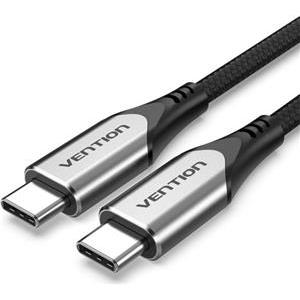 Vention USB-C to USB-C 3.1 Cotton Braided Cable 1.5M Gray