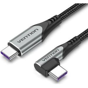 Vention USB 2.0 C Male Right Angle to C Male 5A Cable 2M Gray