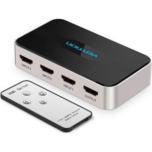 Vention HDMI Switch 3 In 1 Out Gray Metay Type