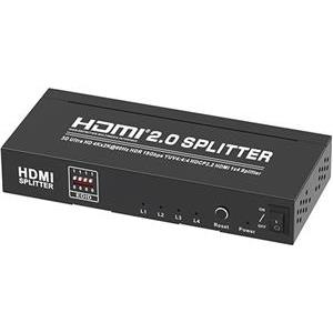 Transmedia 4K HDMI 2.0 Splitter, 1 input, 4 output