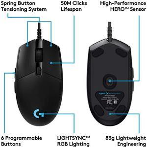 Logitech Gaming Mouse G Pro (Hero) - mouse - USB