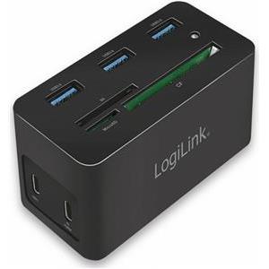 Multi-Hub USB 3.2 Gen 1 C M -> 1xHDMI 4K@60Hz, 3xUSB-A 3.0, 1xUSB-C PD 60W, Micro/SD Card Reader, 1xRJ45 Gigabit, Alu