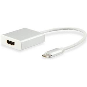 Konverter USB 3.1 C M -> HDMI Ž, 4K@60Hz, na kabelu 0,15m, bijeli