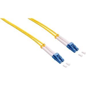 Opt. prespojni kabel LC/LC duplex 9/125µm OS2, LSZH, žuti, 7,5 m