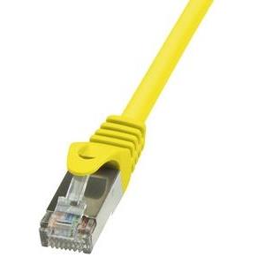 S/FTP prespojni kabel Cat.6a LSZH Cu AWG26, žuti, 0,5 m