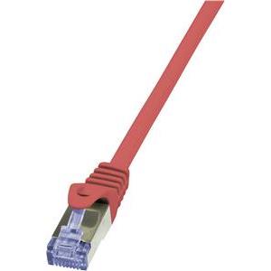 S/FTP prespojni kabel Cat.6a LSZH Cu AWG26, crveni, 0,5 m