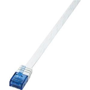 U/UTP prespojni kabel Cat.6 PVC Cu AWG32 plosnati, bijeli, 2,0 m