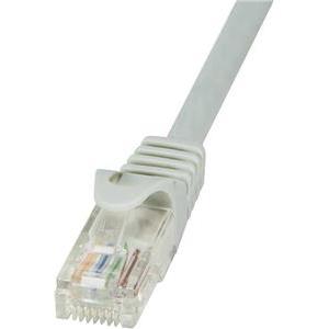 U/UTP prespojni kabel Cat.5e PVC CCA AWG26, sivi, 1,0m