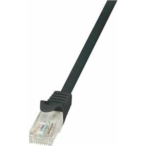 U/UTP prespojni kabel Cat.5e PVC CCA AWG26, crni, 0,5m