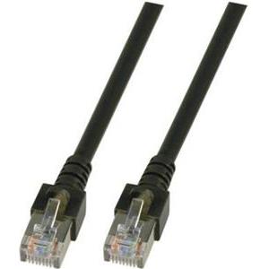 SF/UTP prespojni kabel Cat.5e PVC CCA AWG26, crni, 7,5 m