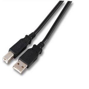 USB 2.0 kabel A->B M/M 3,0 m, crni