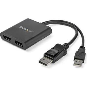 StarTech.com 2-Port DisplayPort MST Hub - 4K 30Hz- DisplayPort to DisplayPort Dual-Monitor Splitter for Dual Monitor Setup (MSTDP122DP) - video splitter - 2 ports