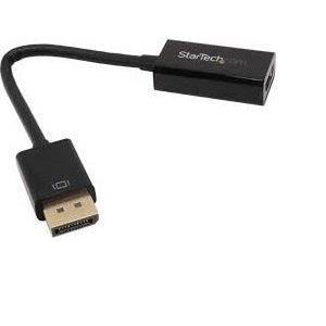 DisplayPort 1.2 to HDMI Adapter - 4K 30Hz - Active Audio Video Converter for DP laptop computers and HDMI Monitor Displays (DP2HD4KS) - video converter